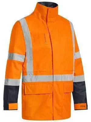 Bisley Workwear Work Wear ORANGE (BVEO) / S BISLEY WORKWEAR TAPED TTMC-W 5 IN 1 RAIN JACKET (WATERPROOF) BJ6377HT
